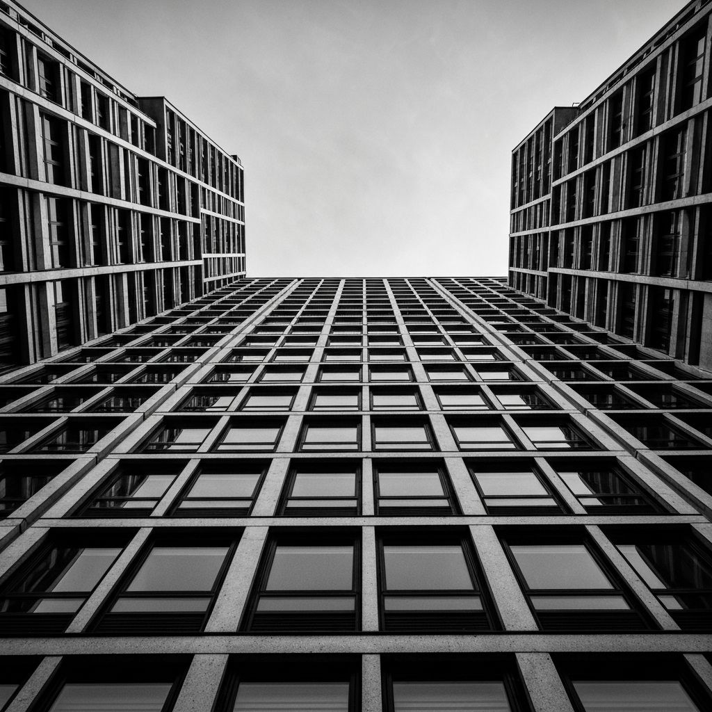 Modernist building facade